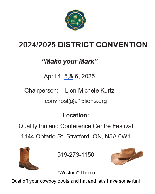 2024-25 District convention information flyer image